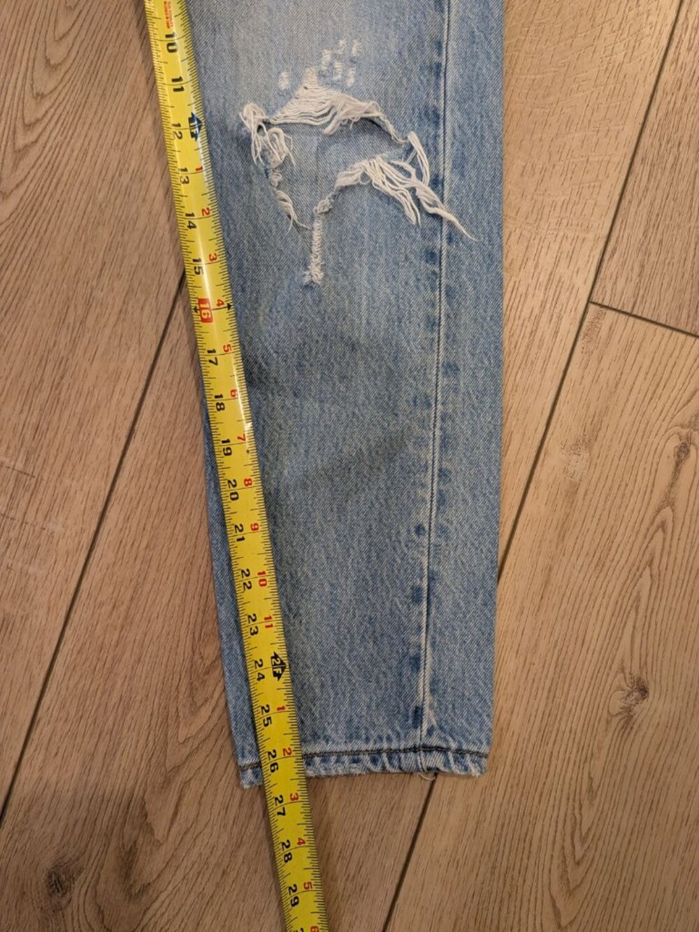 Levi's Premium Wedgie Straight High Rise Jeans Women's Size 25 Button Fly - Picture 6 of 10